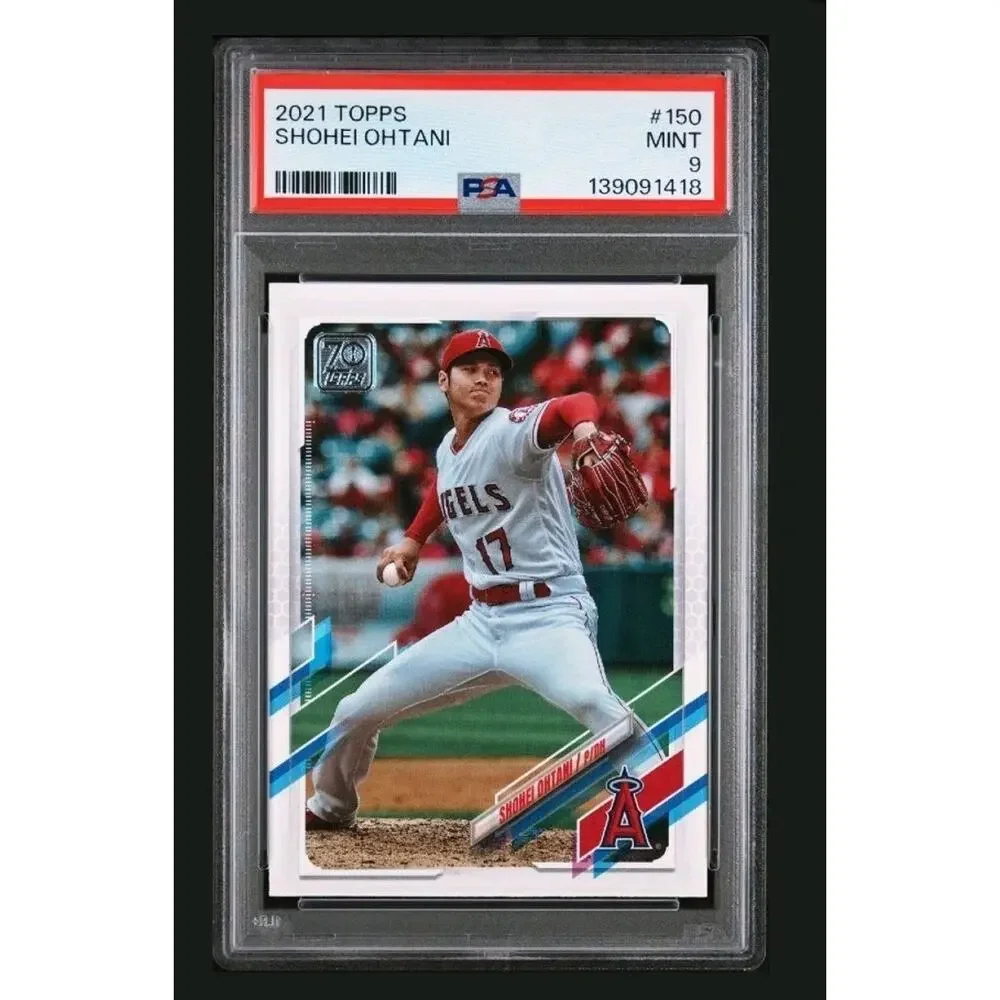 2021 Topps Shohei Ohtani #150 PSA 9 Mint Los Angeles Angels Baseball Card - Picture 2 of 3